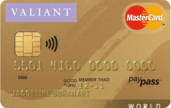 Valiant World Mastercard Gold