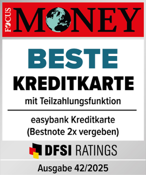 easybank Kreditkarte: Beste Kreditkarte mit Teilzahlungsfunktion (Focus Money 10.2025).